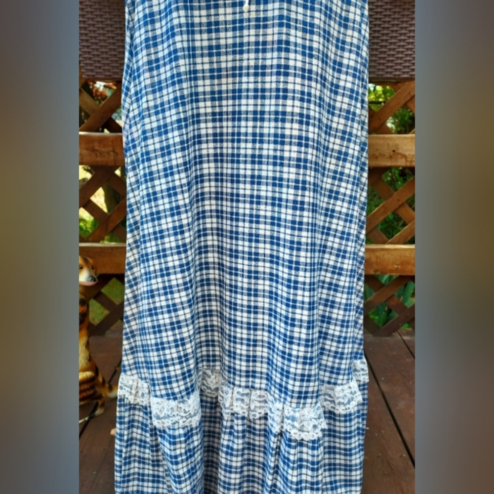 Vintage 70's Gunne Sax by Jessica Prairie Cottagcore Corset Boho Maxi Dress - Picture 3 of 9
